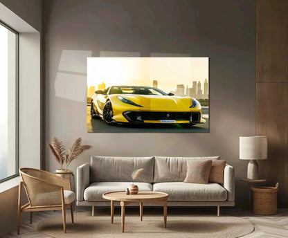 Car Metal Poster | Ferrari Metal Poster – Luxury Supercar Wall Art 01 - TURTLEWINGS