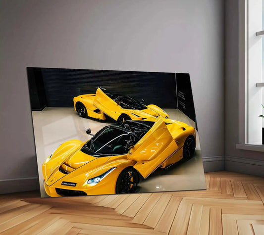 Car Metal Poster | Ferrari Metal Poster – Luxury Supercar Wall Art - TURTLEWINGS