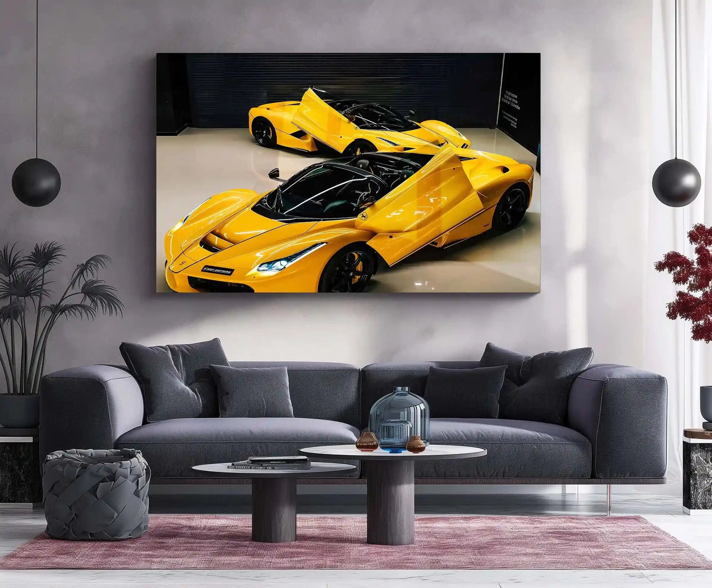 Car Metal Poster | Ferrari Metal Poster – Luxury Supercar Wall Art - TURTLEWINGS