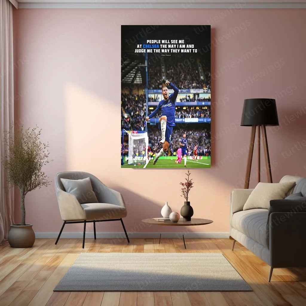 Eden Hazard Metal Poster – Ultimate Football Art Print - TURTLEWINGS