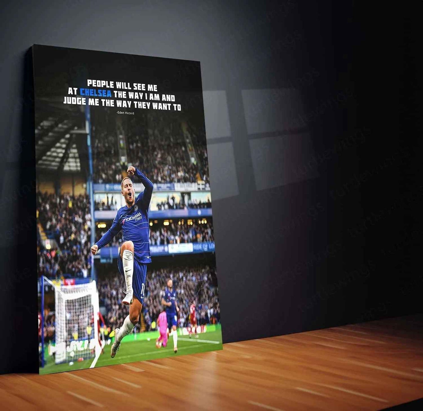 Eden Hazard Metal Poster – Ultimate Football Art Print - TURTLEWINGS