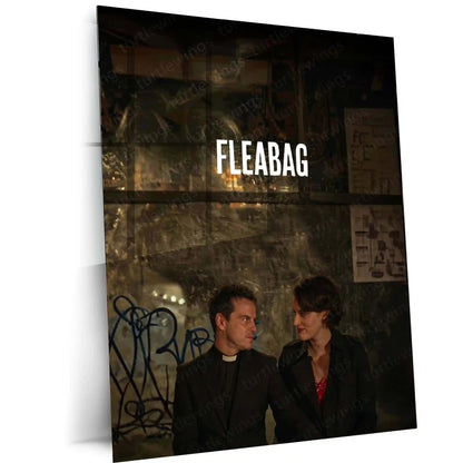 Movies & Series Metal Poster | Fleabag Minimal Metal Poster | Fleabag Series Wall Art | Dark Comedy Drama Frame | Modern Cinematic Aesthetic Decor - TURTLEWINGS