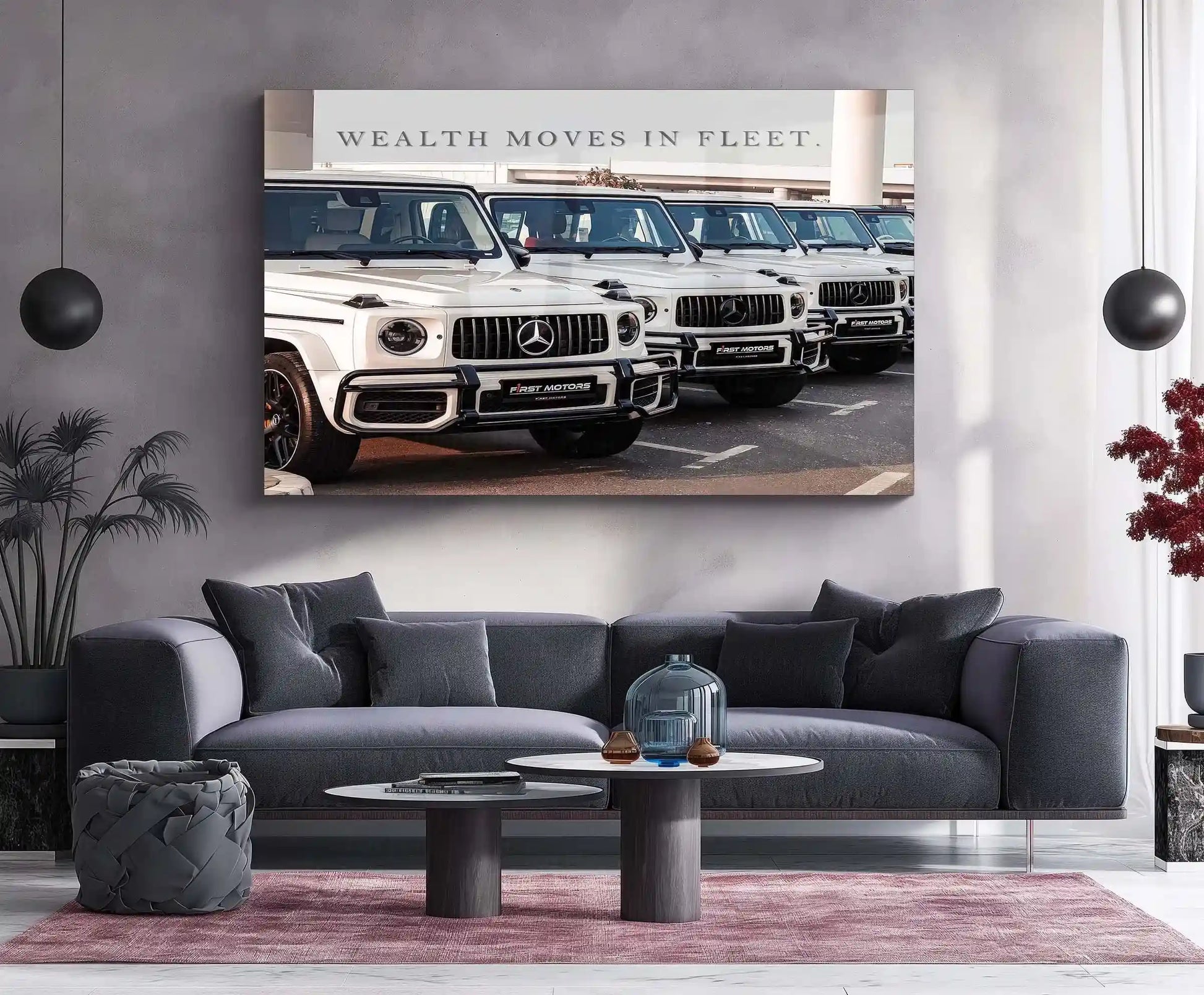 Car Metal Poster | Fleet of Mercedes G-Wagon Metal Poster – Luxury SUV Wall Art - TURTLEWINGS