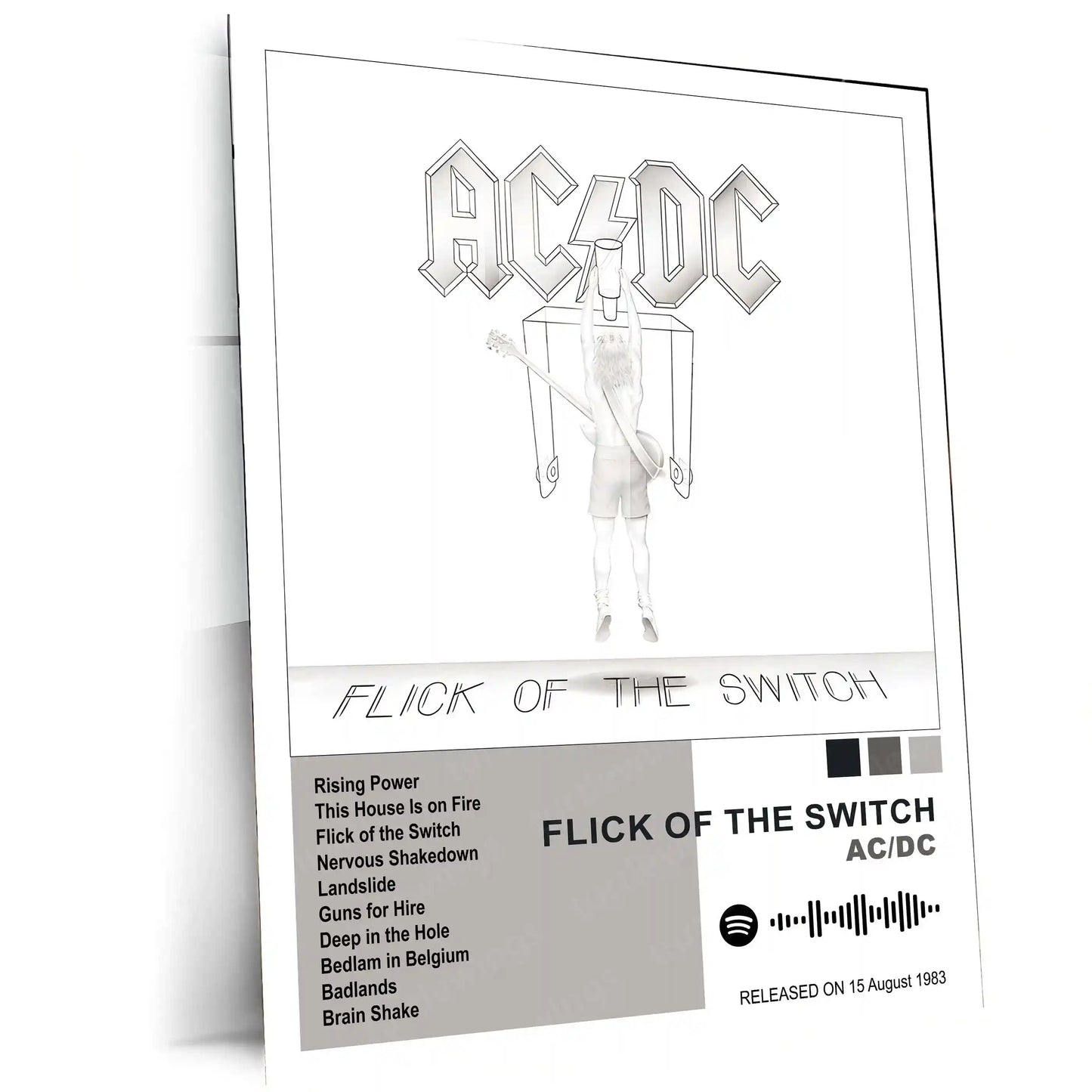 AC/DC Complete Album Collection | Set of 10 | Set of 8 | Set of 4 | Metal Frame Posters High Voltage. Pure Rock Energy. Legendary Wall Statement. - TURTLEWINGS