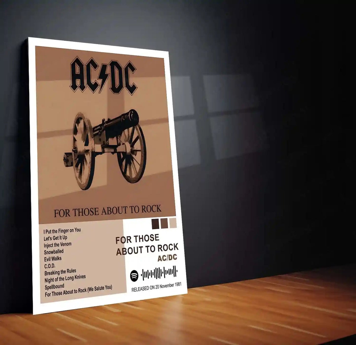 AC/DC Complete Album Collection | Set of 10 | Set of 8 | Set of 4 | Metal Frame Posters High Voltage. Pure Rock Energy. Legendary Wall Statement. - TURTLEWINGS