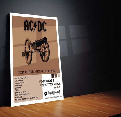 AC/DC Complete Album Collection | Set of 10 | Set of 8 | Set of 4 | Metal Frame Posters High Voltage. Pure Rock Energy. Legendary Wall Statement. - TURTLEWINGS