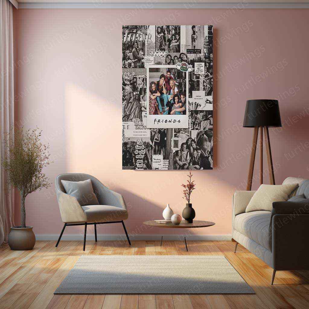 Friends Series Metal Poster – Iconic TV Show Wall Art - TURTLEWINGS