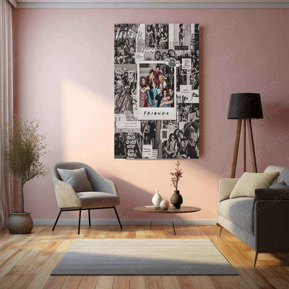 Friends Series Metal Poster – Iconic TV Show Wall Art - TURTLEWINGS