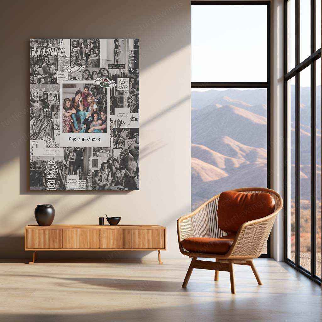 Friends Series Metal Poster – Iconic TV Show Wall Art - TURTLEWINGS