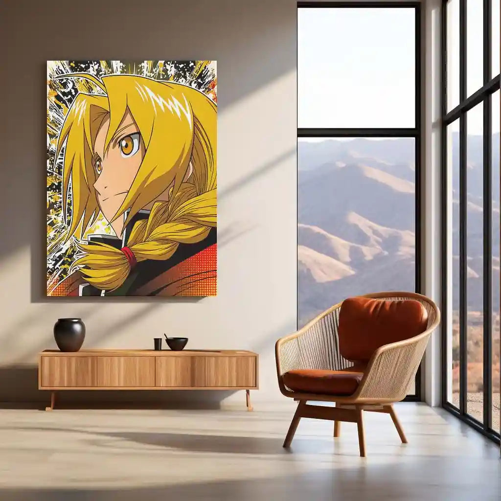 Anime Metal Poster | Fullmetal Alchemist – Alphonse Elric Metal Poster | Anime Armor Wall Frame 06 - TURTLEWINGS