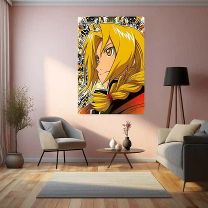 Anime Metal Poster | Fullmetal Alchemist – Alphonse Elric Metal Poster | Anime Armor Wall Frame 06 - TURTLEWINGS