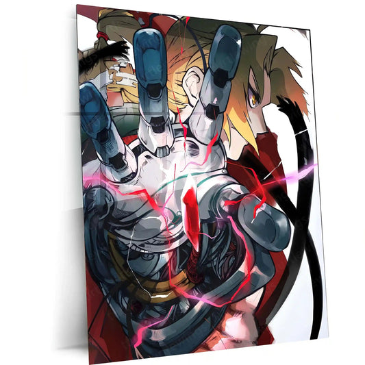 Anime Metal Poster | Fullmetal Alchemist – Alphonse Elric Metal Poster | Anime Armor Wall Frame 07 - TURTLEWINGS