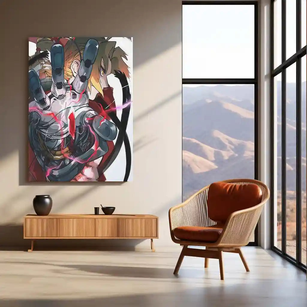 Anime Metal Poster | Fullmetal Alchemist – Alphonse Elric Metal Poster | Anime Armor Wall Frame 07 - TURTLEWINGS