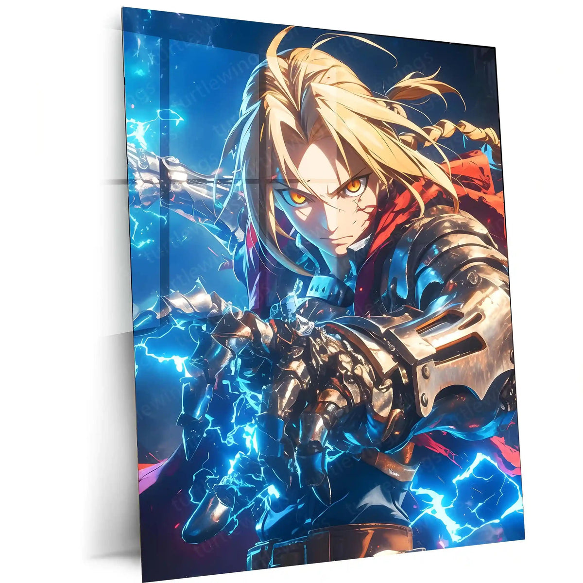 Anime Metal Poster | Fullmetal Alchemist – Alphonse Elric Metal Poster | Anime Armor Wall Frame 08 - TURTLEWINGS