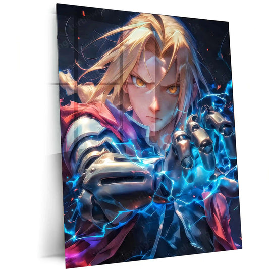 Anime Metal Poster | Fullmetal Alchemist – Alphonse Elric Metal Poster | Anime Armor Wall Frame 010 - TURTLEWINGS