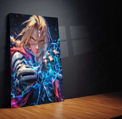Anime Metal Poster | Fullmetal Alchemist – Alphonse Elric Metal Poster | Anime Armor Wall Frame 010 - TURTLEWINGS