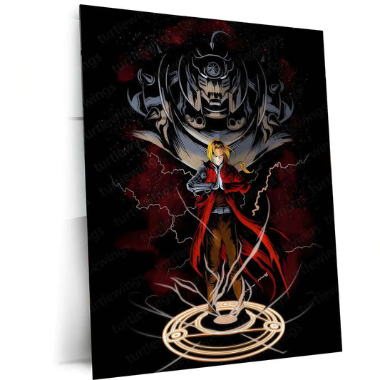 Anime Metal Poster | Fullmetal Alchemist – Alphonse Elric Metal Poster | Anime Armor Wall Frame 05 - TURTLEWINGS