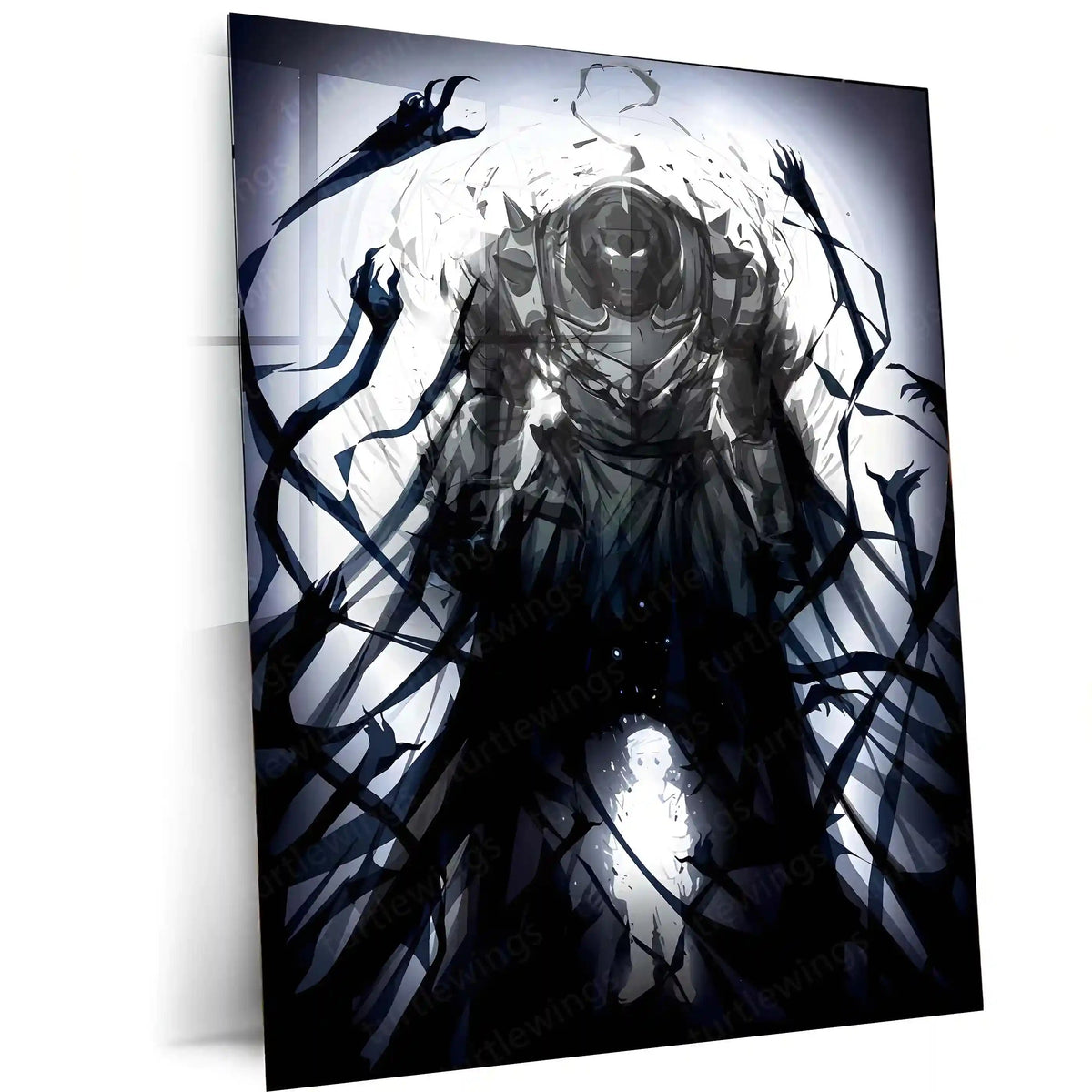 Anime Metal Poster | Fullmetal Alchemist – Alphonse Elric Metal Poster | Anime Armor Wall Frame 09 - TURTLEWINGS