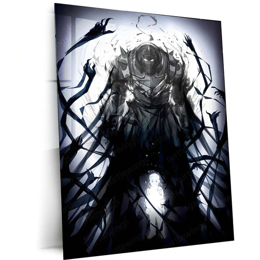 Anime Metal Poster | Fullmetal Alchemist – Alphonse Elric Metal Poster | Anime Armor Wall Frame 09 - TURTLEWINGS