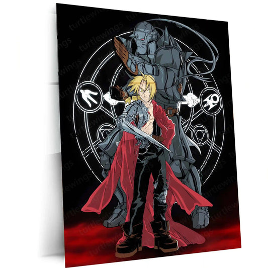 Anime Metal Poster | Fullmetal Alchemist – Alphonse Elric Metal Poster | Anime Armor Wall Frame 01 - TURTLEWINGS