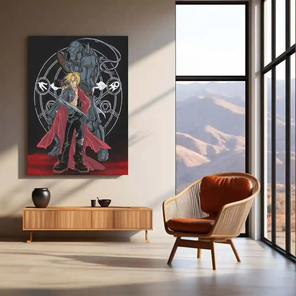 Anime Metal Poster | Fullmetal Alchemist – Alphonse Elric Metal Poster | Anime Armor Wall Frame 01 - TURTLEWINGS