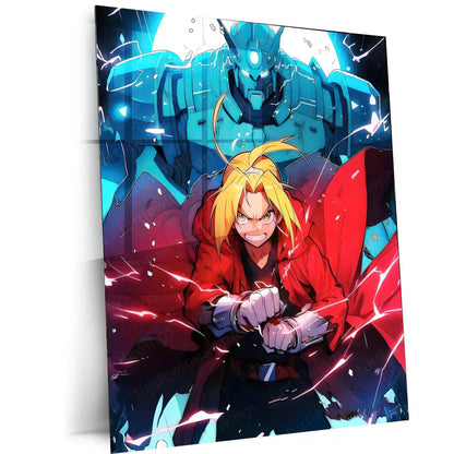 Anime Metal Poster | Fullmetal Alchemist – Alphonse Elric Metal Poster | Anime Armor Wall Frame 02 - TURTLEWINGS