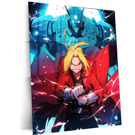 Anime Metal Poster | Fullmetal Alchemist – Alphonse Elric Metal Poster | Anime Armor Wall Frame 02 - TURTLEWINGS