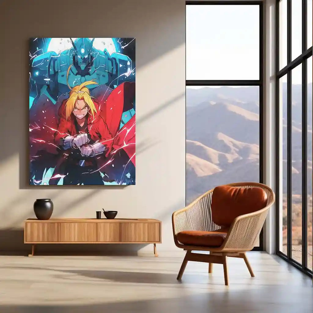 Anime Metal Poster | Fullmetal Alchemist – Alphonse Elric Metal Poster | Anime Armor Wall Frame 02 - TURTLEWINGS