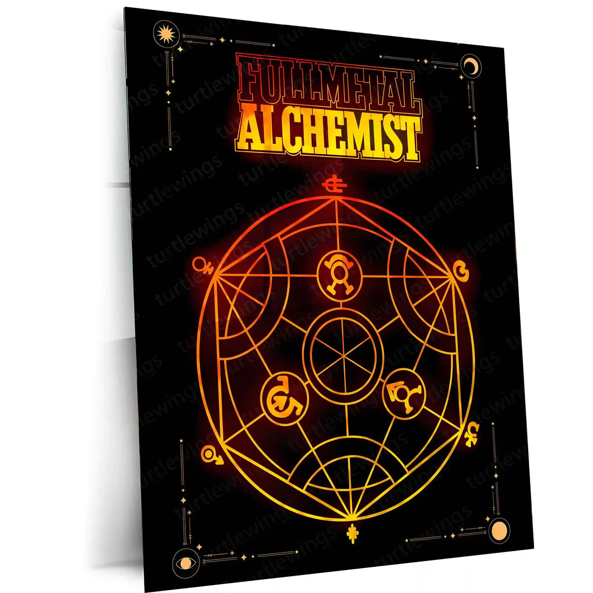 Anime Metal Poster | Fullmetal Alchemist – Alphonse Elric Metal Poster | Anime Armor Wall Frame 011 - TURTLEWINGS