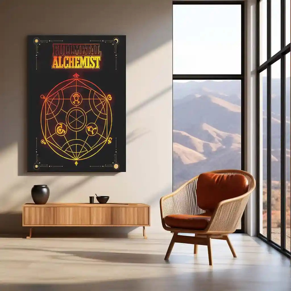 Anime Metal Poster | Fullmetal Alchemist – Alphonse Elric Metal Poster | Anime Armor Wall Frame 011 - TURTLEWINGS
