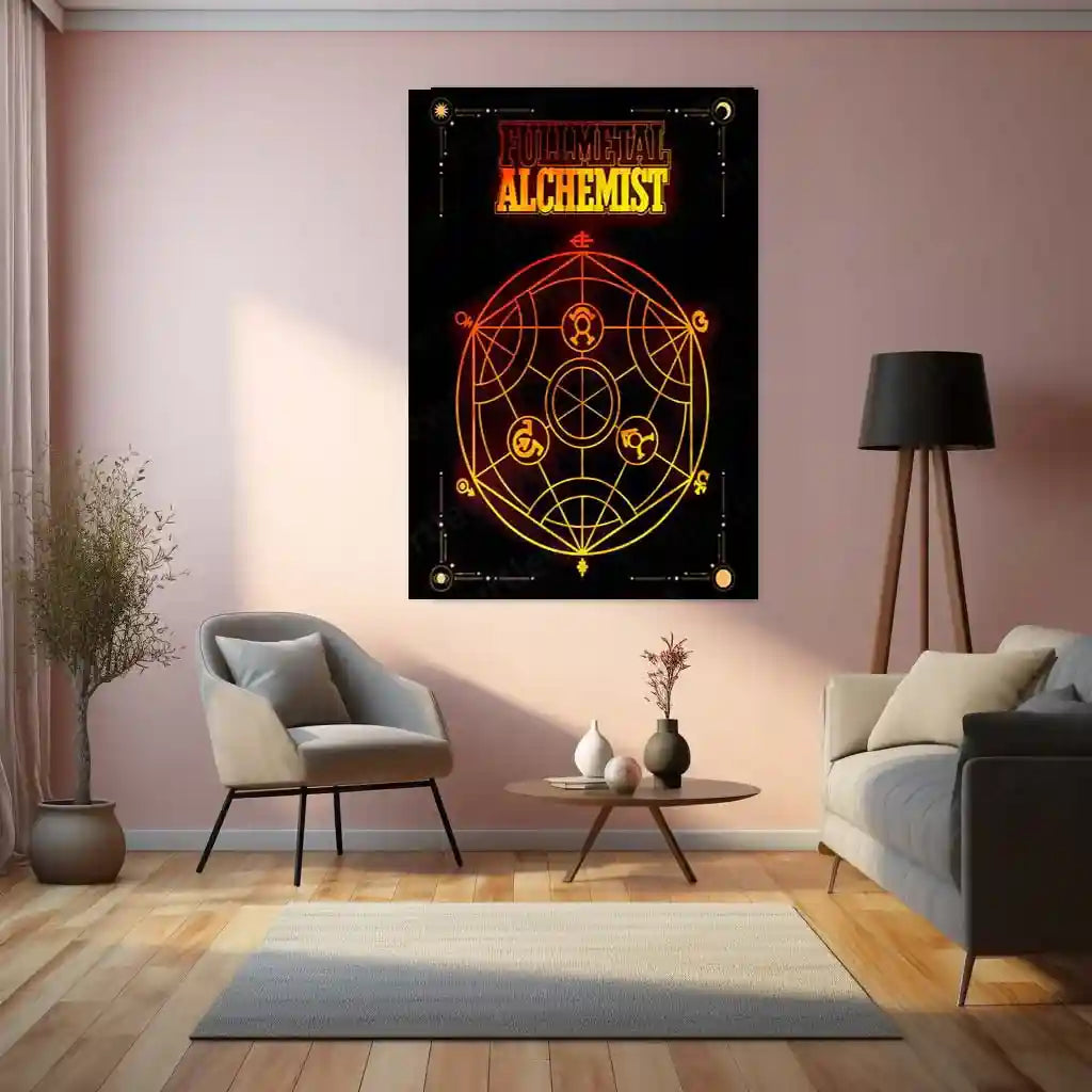 Anime Metal Poster | Fullmetal Alchemist – Alphonse Elric Metal Poster | Anime Armor Wall Frame 011 - TURTLEWINGS