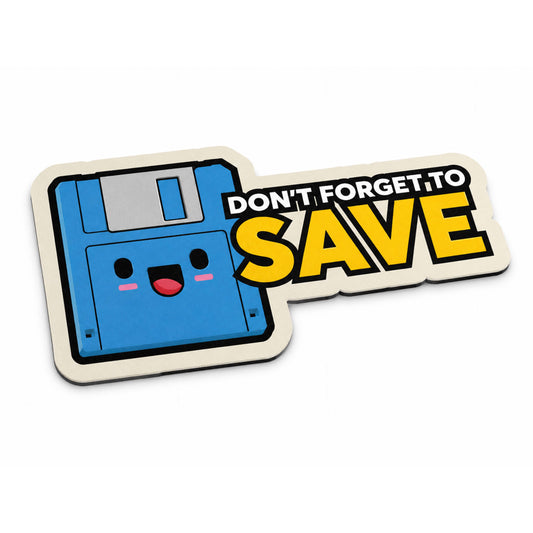 Don't Forget to Save Floppy Disk Flat Rug | Retro Computer Meme Floor Decor | Vintage Tech Programmer Desk Flat Rug