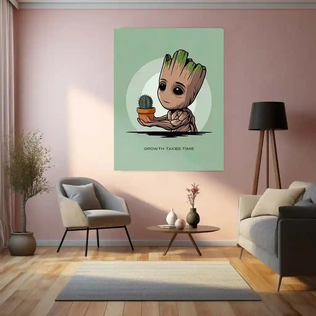 Marvel Metal Poster | Groot Metal Poster – Adorable Guardian of the Galaxy - TURTLEWINGS
