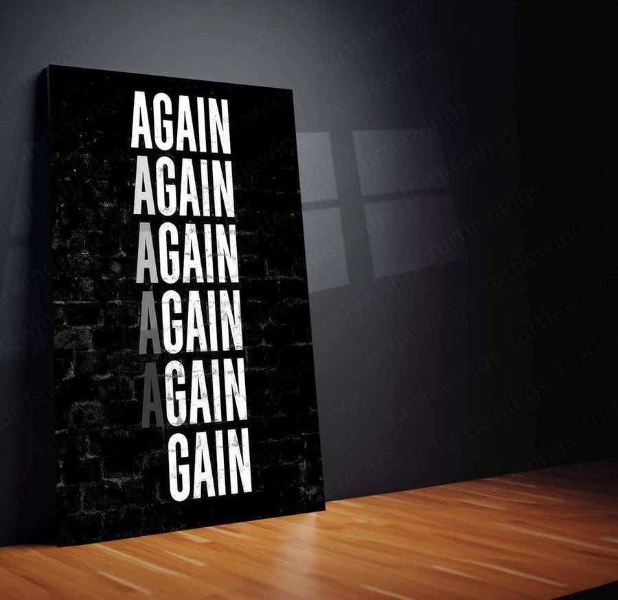 Gym Quote Metal Poster – Motivational Fitness Wall Art | Hustle & Strength Decor