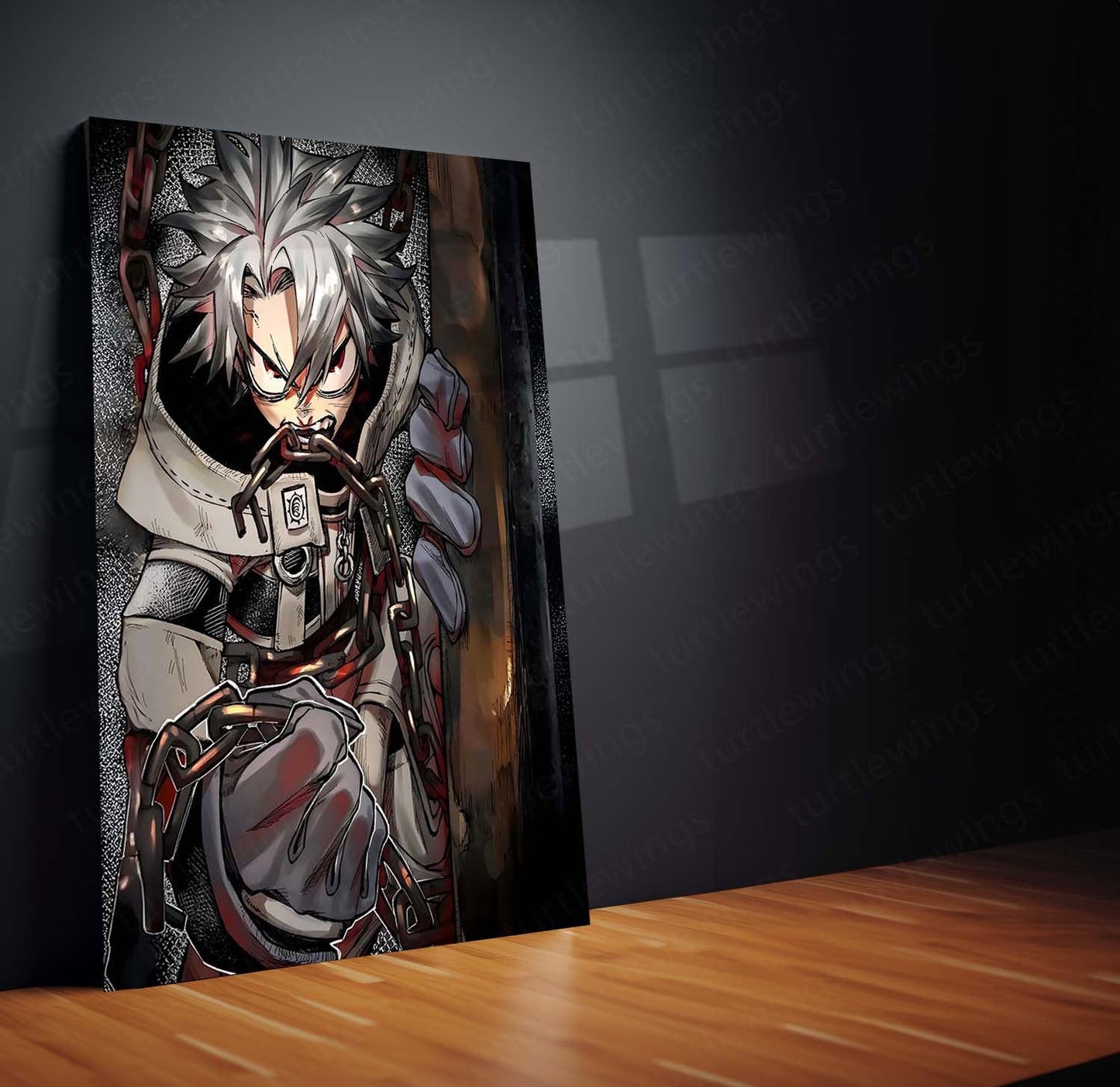 Anime Metal Poster | Gachiakuta – The Chained Outlaw | Urban Chaos Metal Frame Poster