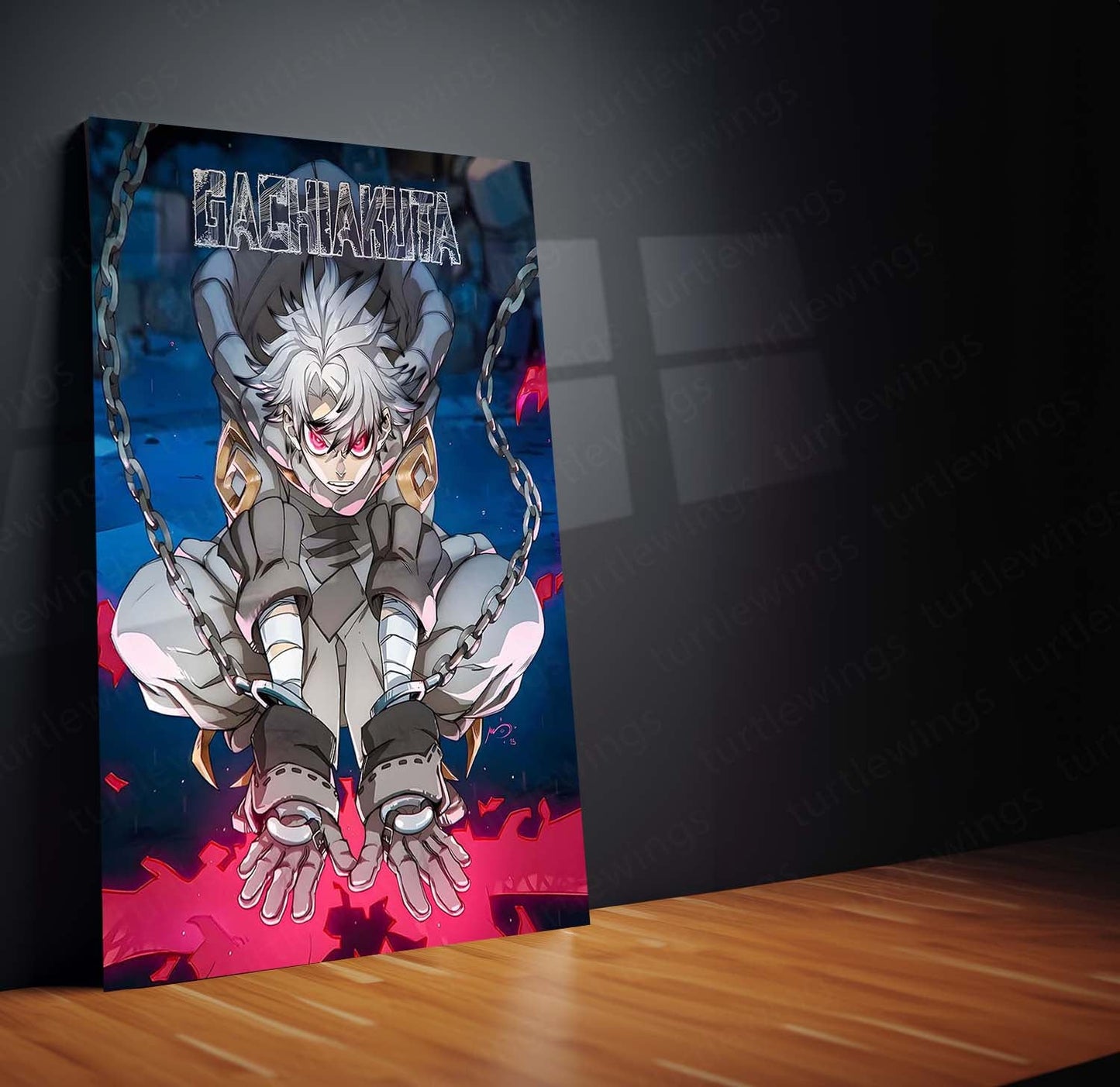 Anime Metal Poster | Gachiakuta – The Chained Outlaw | Urban Chaos Metal Frame Poster 02