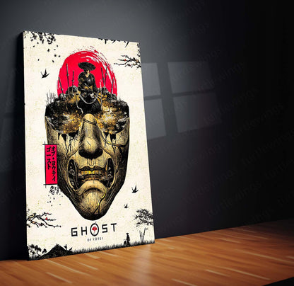 Ghost of Yotei – The Samurai’s Last Stand | Japanese Noir Metal Frame Poster