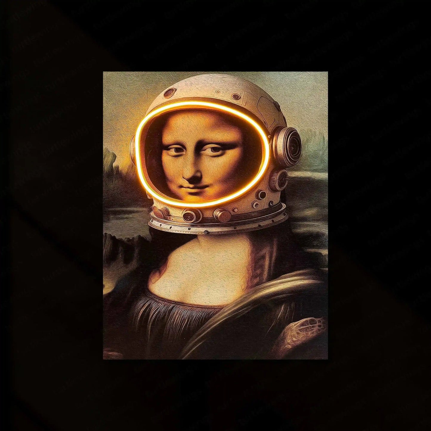 Gioconda Astronaut Neon LED Metal Frame - Futuristic Elegance Meets Outer Space - TURTLEWINGS