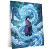 Anime Metal Poster | Giyu Tomioka Water Dragon Metal Poster | Demon Slayer Hashira Wall Art | Anime Metal Print