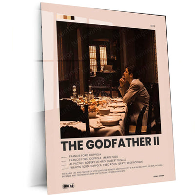 The Godfather Metal Poster | Classic Movie Wall Art | Vintage Mafia Aesthetic - TURTLEWINGS
