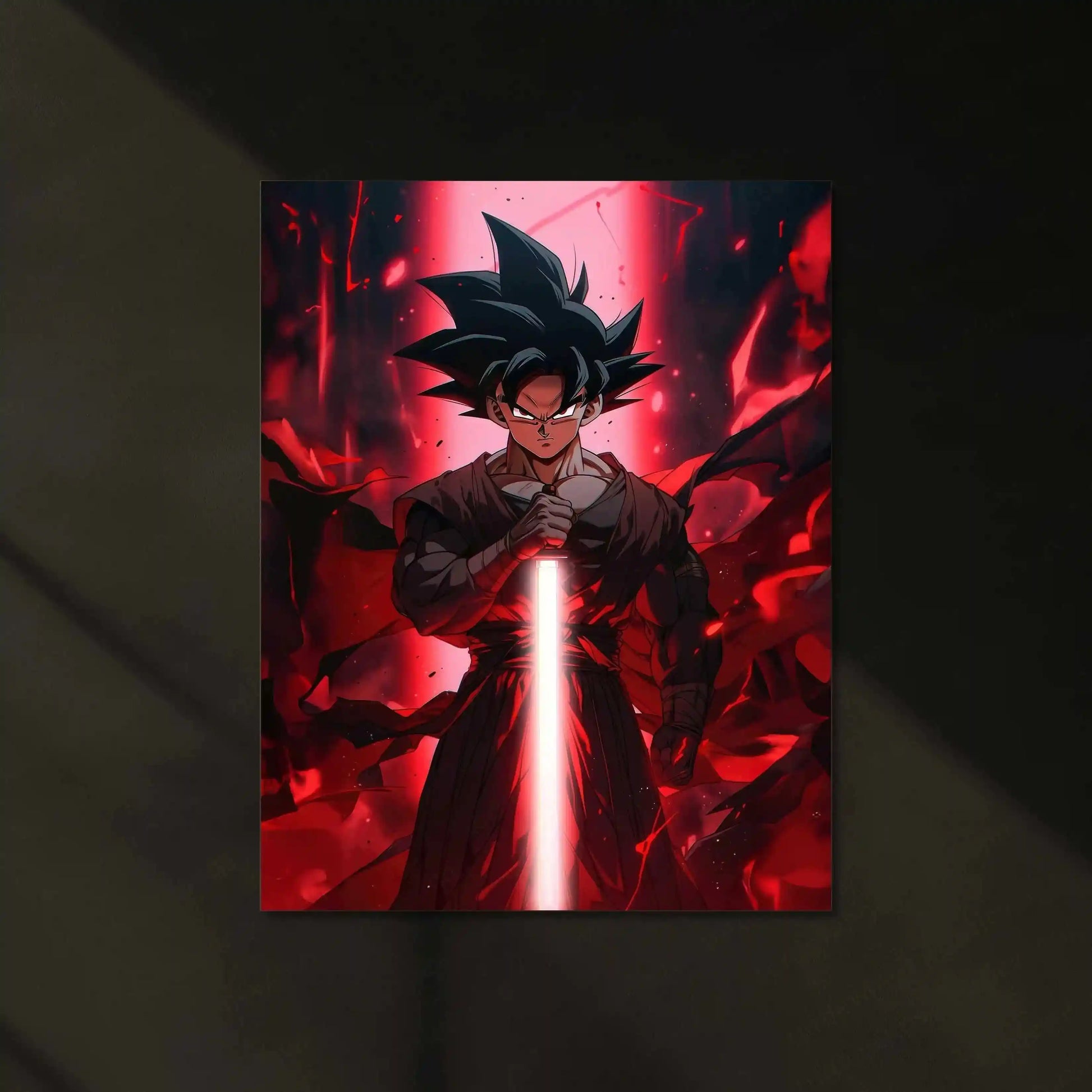 Goku Neon LED Metal Poster - TURTLEWINGS