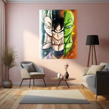 Anime Metal Poster | Goku, Vegeta & Piccolo Metal Poster – Dragon Ball Tribute - TURTLEWINGS