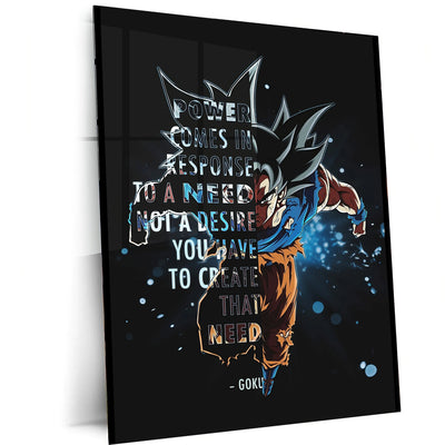 Goku Metal Poster - TURTLEWINGS
