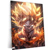 Goku Metal Poster | dbz Super Saiyan Wall Art