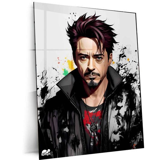 Robert Downy Jr Metal Poster Marvel - TURTLEWINGS