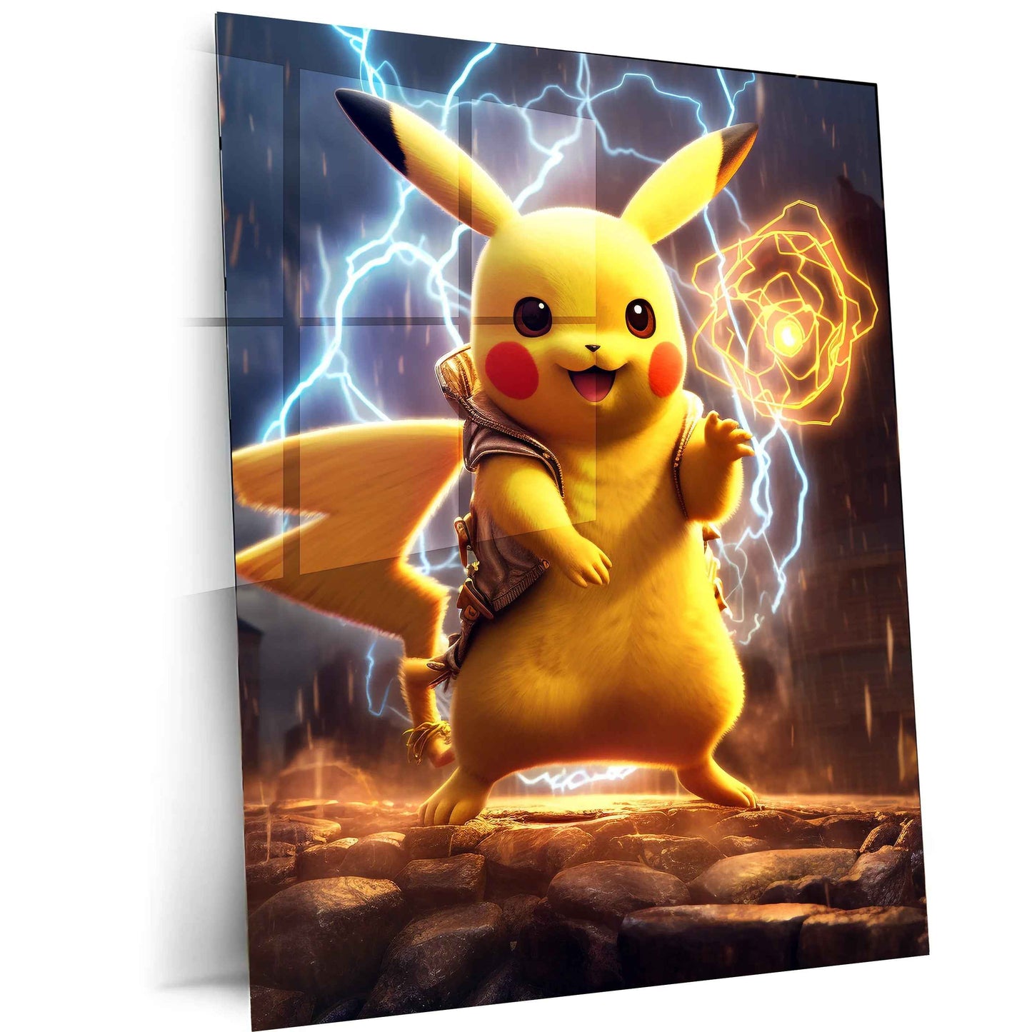 Pikachu Metal Poster ppokemonn - TURTLEWINGS