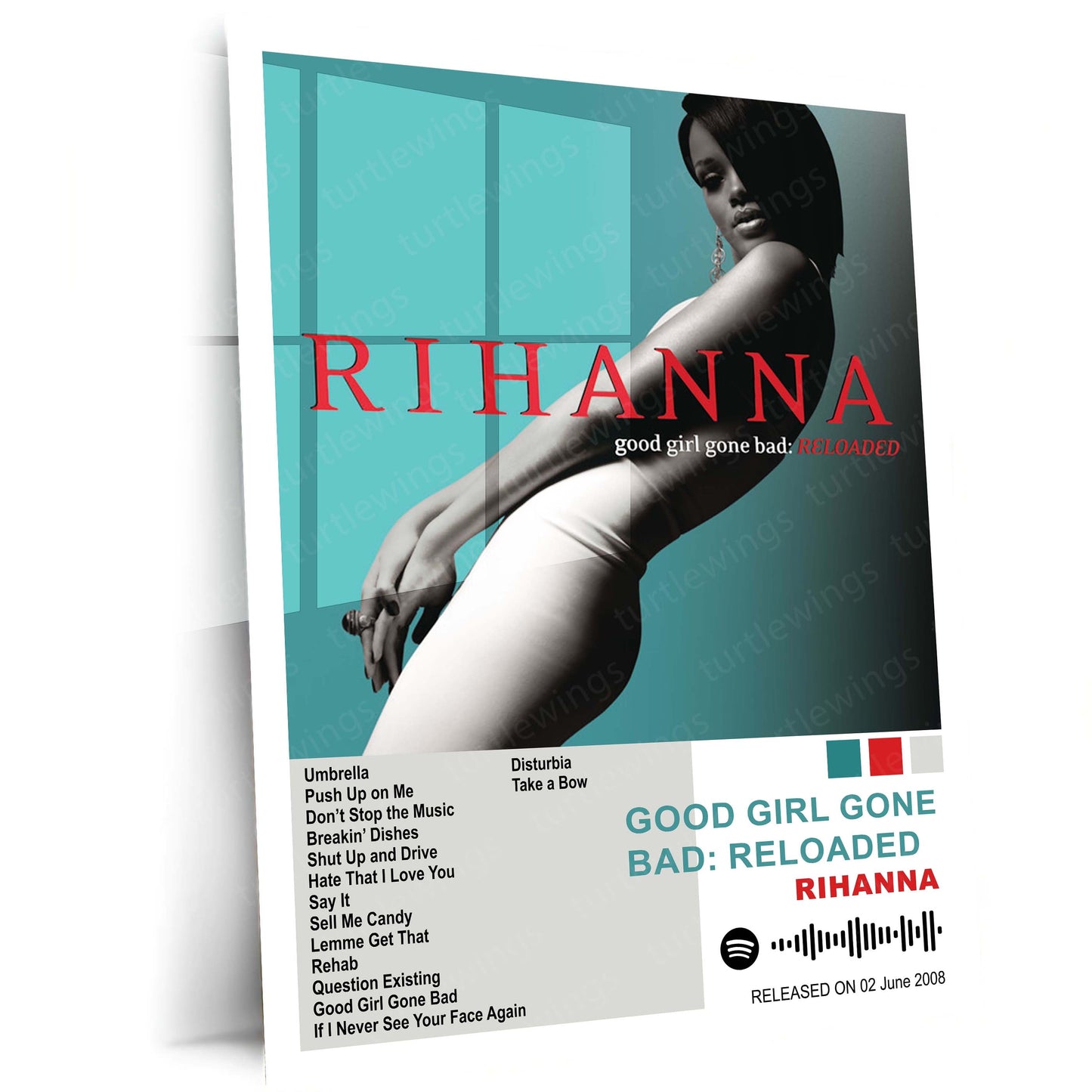 Rihanna – Complete Album Collection | Set of 11 | Set of 8 | Set of 4 | Premium Metal Poster Set