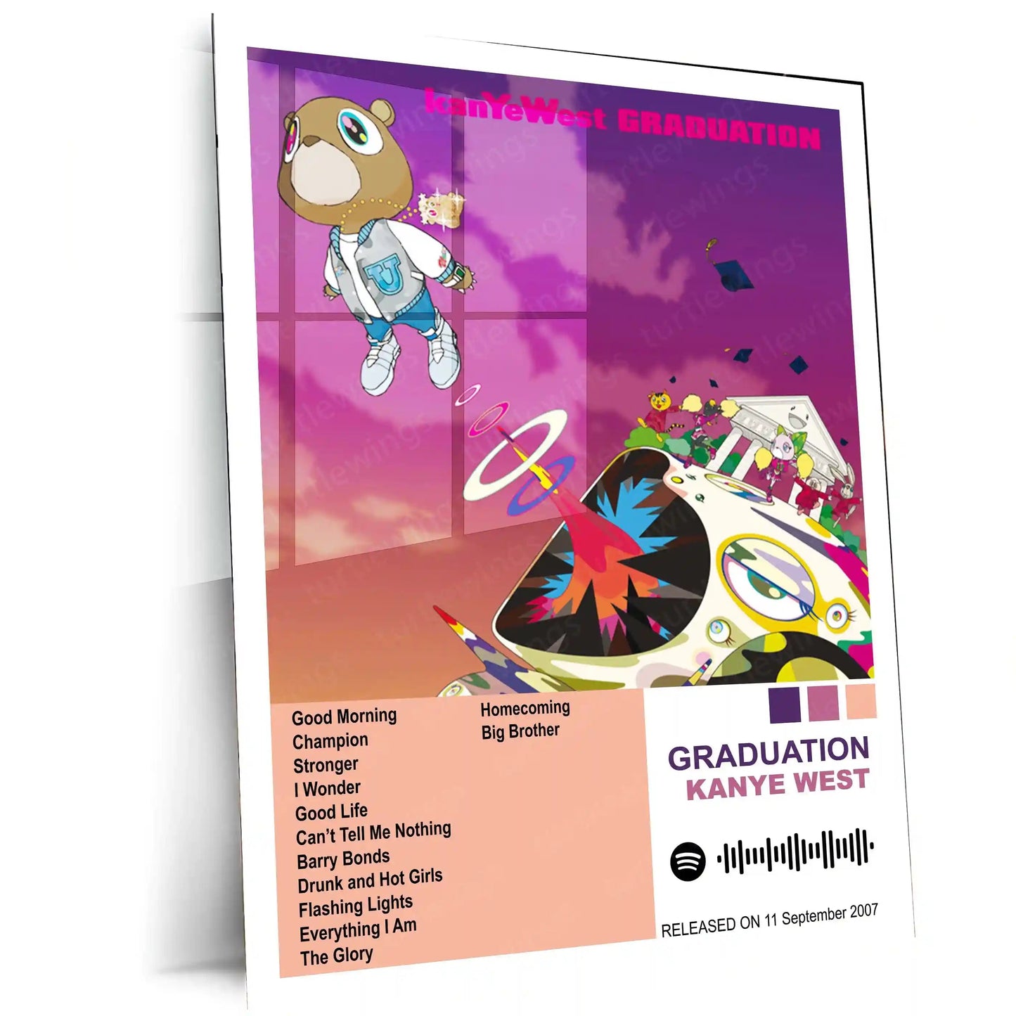 Kanye West Complete Collection | Set of 11 | Set of 8 | Set of 4 | Album Posters Metal Frames Visionary Sound. Cultural Impact. Iconic Album Art Legacy. - TURTLEWINGS