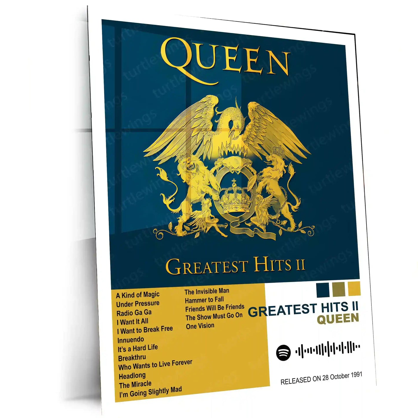Queen Complete Collection | Set of 11 | Set of 8 | Set of 4 | Album Posters Metal Frames Rock Royalty. Stadium Anthems. Timeless Legends. - TURTLEWINGS