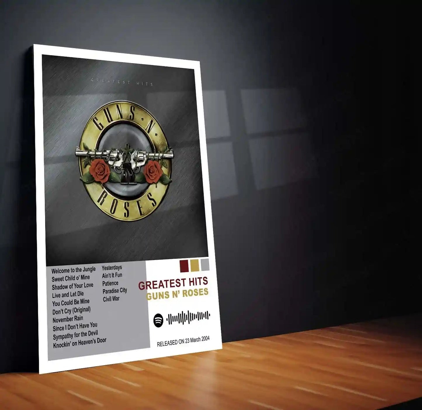 Guns N’ Roses Complete Collection | Set of 10 | Set of 8 | Set of 4 | Album Posters Metal Frames Hard Rock Legends. Raw Energy. Timeless Stage Power. - TURTLEWINGS